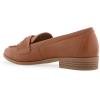 imageAerosoles Womens Ellis Loafer FlatDark Tan Pu