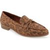 imageAerosoles Womens Ellis Loafer FlatLeopard Metallic Faux Suede