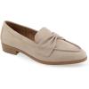 imageAerosoles Womens Ellis Loafer FlatPale Khaki Faux Nubuck