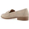 imageAerosoles Womens Ellis Loafer FlatPale Khaki Faux Nubuck