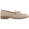 imageAerosoles Womens Ellis Loafer FlatPale Khaki Faux Nubuck