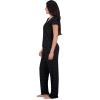 imageAerosoles Womens Printed Waffle Henley Cozy Pjs 2 Piece Cozy Comfy Soft Lounge Cotton Buttonup Sleepwear Pajama Set Diamond Dots Large