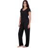 imageAerosoles Womens Printed Waffle Henley Cozy Pjs 2 Piece Cozy Comfy Soft Lounge Cotton Buttonup Sleepwear Pajama Set Diamond Dots Large