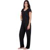 imageAerosoles Womens Printed Waffle Henley Cozy Pjs 2 Piece Cozy Comfy Soft Lounge Cotton Buttonup Sleepwear Pajama Set Diamond Dots Large