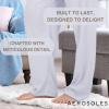 imageAerosoles Womens Ribbed Notch Collar Cozy Pjs 2 Piece Cozy Comfy Soft Lounge Cotton Sleepwear Buttonup Pajama Set Halogen Blue Large Pajama Set Halogen Blue Small