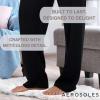 imageAerosoles Womens Ribbed Notch Collar Cozy Pjs 2 Piece Cozy Comfy Soft Lounge Sleepwear Buttonup Cotton Pajama Set Black Small Pajama Set Black Small