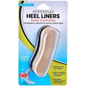 imageAerosoles 3PC Heel Liners  2 Foam ampamp 1 Gel Heel Pads for Shoes  Comfort Cushion for Womens High Heels ampamp Loose Shoes