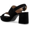 imageAEROSOLES Womens Camera Platform Heeled Sandal Black Suede 85 Wide