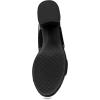 imageAEROSOLES Womens Camera Platform Heeled Sandal Black Suede 85 Wide