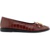 imageAerosoles Womens Bia Ballet FlatClay Croco Faux Leather