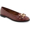 imageAerosoles Womens Bia Ballet FlatClay Croco Faux Leather