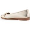 imageAerosoles Womens Bia Ballet FlatSoft Gold Pu