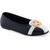 imageAerosoles Womens Big Bet Flat HeelBlack Combo