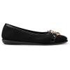 imageAerosoles Womens Big Bet Flat HeelBlack Faux Suede