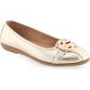 imageAerosoles Womens Big Bet Flat HeelSoft Gold Pu