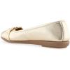 imageAerosoles Womens Big Bet Flat HeelSoft Gold Pu