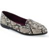 imageAerosoles Womens Brielle Loafer FlatNatural Printed Snake Pu