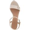 imageAerosoles Womens Cairo Heeled SandalStone Patent Faux Leather