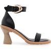 imageAerosoles Womens Calico Heeled SandalBlack Leather