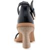 imageAerosoles Womens Calico Heeled SandalBlack Leather