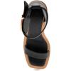 imageAerosoles Womens Calico Heeled SandalBlack Leather