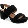 imageAerosoles Womens Camilia Heeled SandalBlack Faux Suede