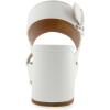 imageAerosoles Womens Camilia Heeled SandalBright White Faux Leather