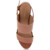imageAerosoles Womens Camilia Heeled SandalCognac Faux Leather