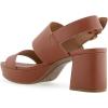 imageAerosoles Womens Camilia Heeled SandalCognac Faux Leather