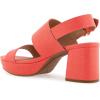imageAerosoles Womens Camilia Heeled SandalCoral Lizard Embossed Faux Leather