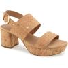 imageAerosoles Womens Camilia Heeled SandalCorkGold Fleck