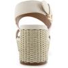 imageAerosoles Womens Camilia Heeled SandalEggnog Combo