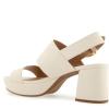 imageAerosoles Womens Camilia Heeled SandalEggnog Faux Leather