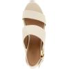 imageAerosoles Womens Camilia Heeled SandalEggnog Faux Leather