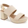 imageAerosoles Womens Camilia Heeled SandalLight Stone Lizard Embossed Faux Leather