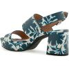 imageAerosoles Womens Camilia Heeled SandalNavyEggnog Printed Floral Faux Leather