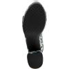 imageAerosoles Womens Camilia Heeled SandalNavyEggnog Printed Floral Faux Leather