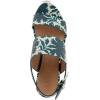 imageAerosoles Womens Camilia Heeled SandalNavyEggnog Printed Floral Faux Leather