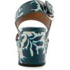 imageAerosoles Womens Camilia Heeled SandalNavyEggnog Printed Floral Faux Leather