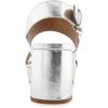 imageAerosoles Womens Camilia Heeled SandalSilver Metal Faux Leather