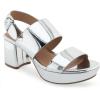 imageAerosoles Womens Camilia Heeled SandalSilver Metallic