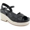 imageAerosoles Womens Chabella Espadrille Wedge SandalBlack Leather