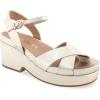 imageAerosoles Womens Chabella Espadrille Wedge SandalGold Metallic Textured Faux Leather