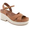 imageAerosoles Womens Chabella Espadrille Wedge SandalTan Leather