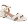 imageAerosoles Womens Cinzia Heeled SandalEggnog Faux Leather