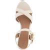 imageAerosoles Womens Cinzia Heeled SandalEggnog Faux Leather