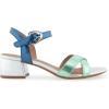 imageAerosoles Womens Cinzia Heeled SandalMermaid Metallic Combination Faux Leather