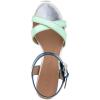 imageAerosoles Womens Cinzia Heeled SandalMermaid Metallic Combination Faux Leather