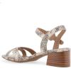 imageAerosoles Womens Cinzia Heeled SandalRoccia Printed Snake Faux Leather