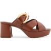imageAerosoles Womens Collin Heeled SandalGinger Bread Leather